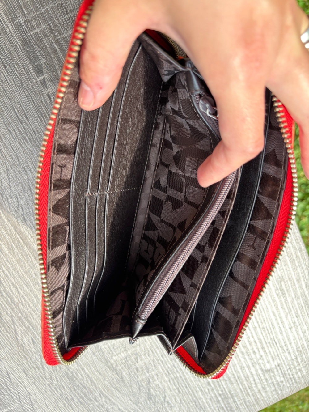 Furla Leather Croc Embossed Long Wallet - Picture 6 of 16